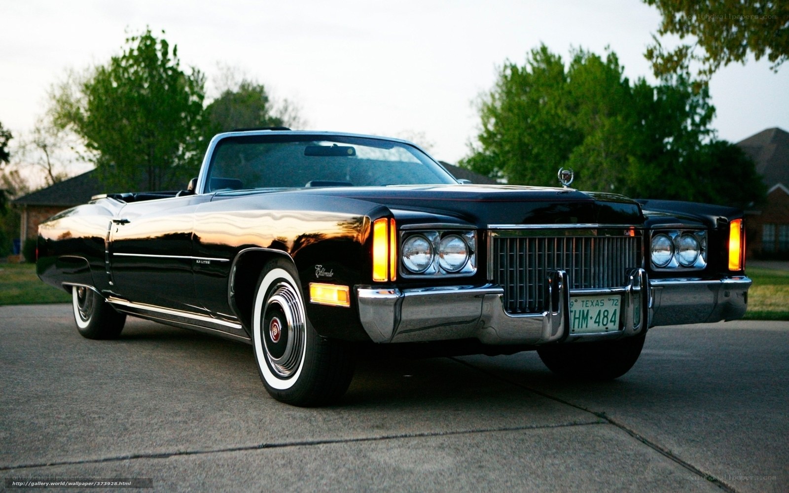Black classic convertible car