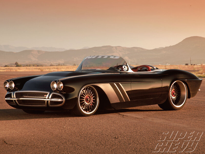 Black classic convertible car