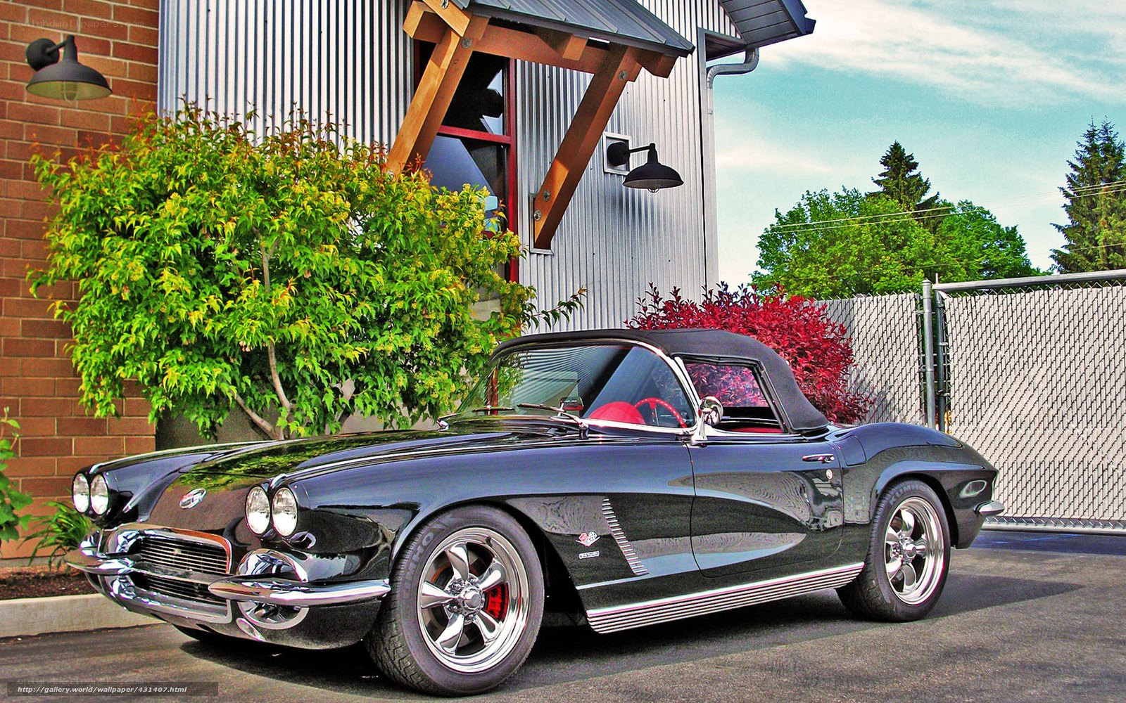 Black classic convertible car