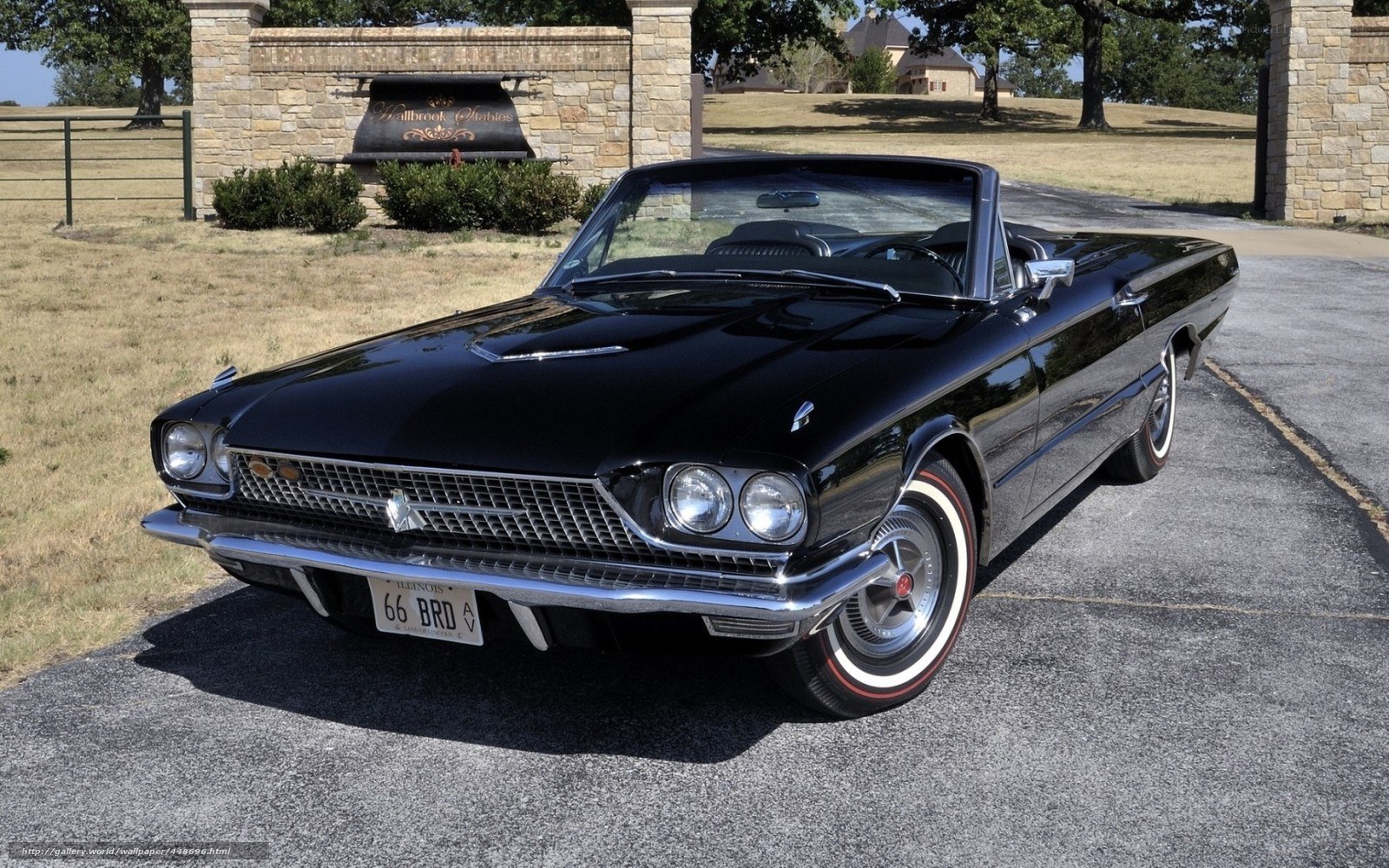 Black classic convertible car