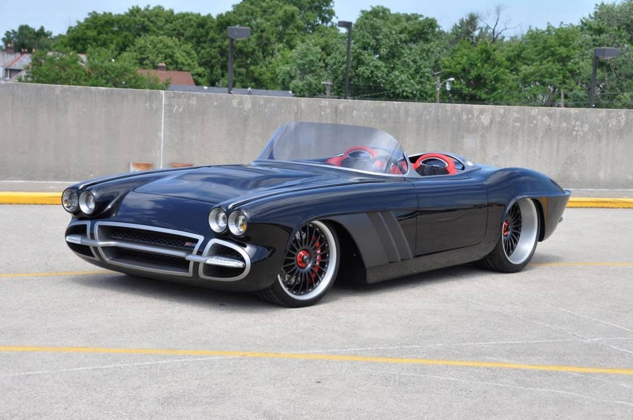 black classic convertible car