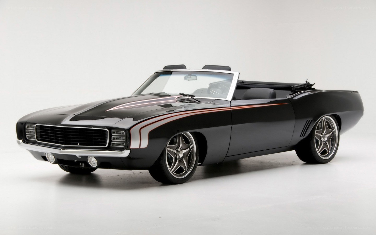 Black classic convertible car