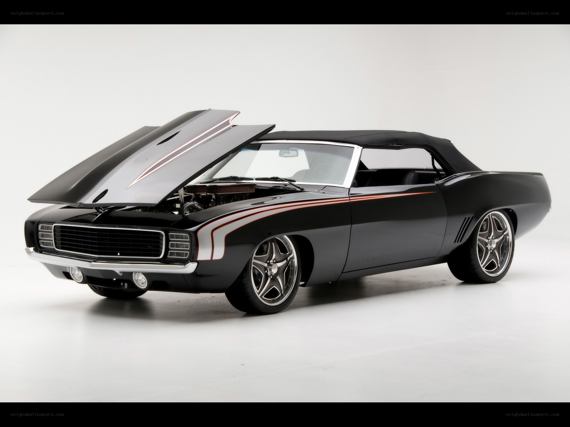 Black classic convertible car