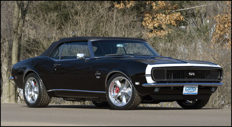 Black classic convertible car