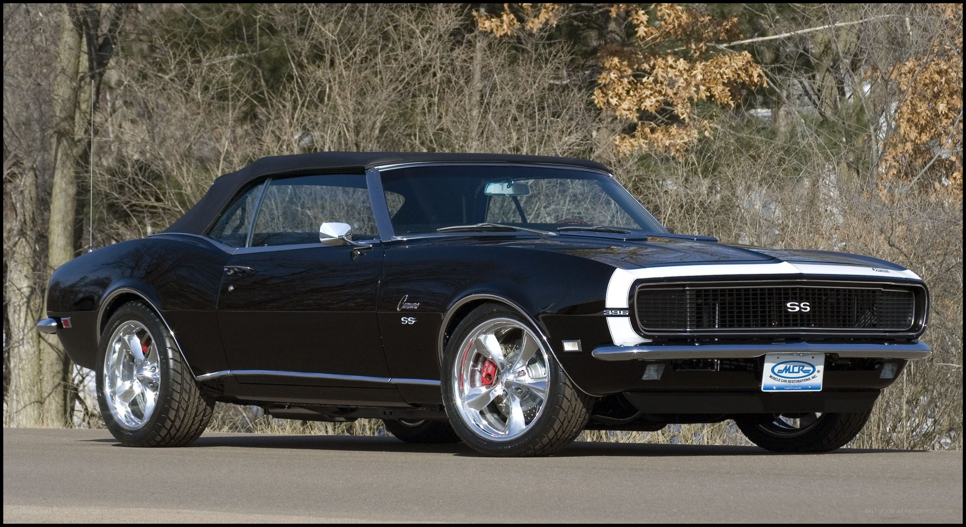 Black classic convertible car