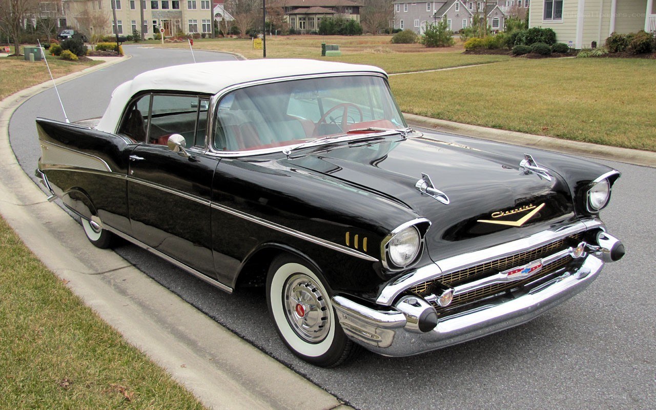 Black classic convertible car