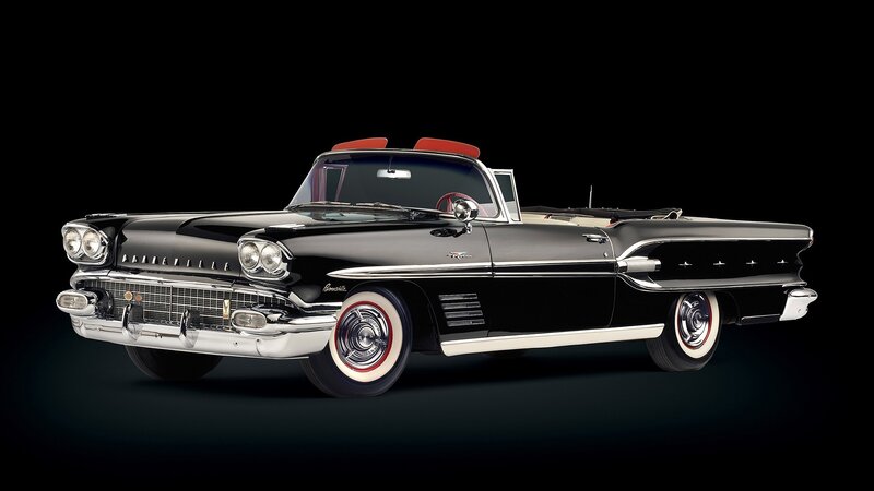 Black classic convertible car