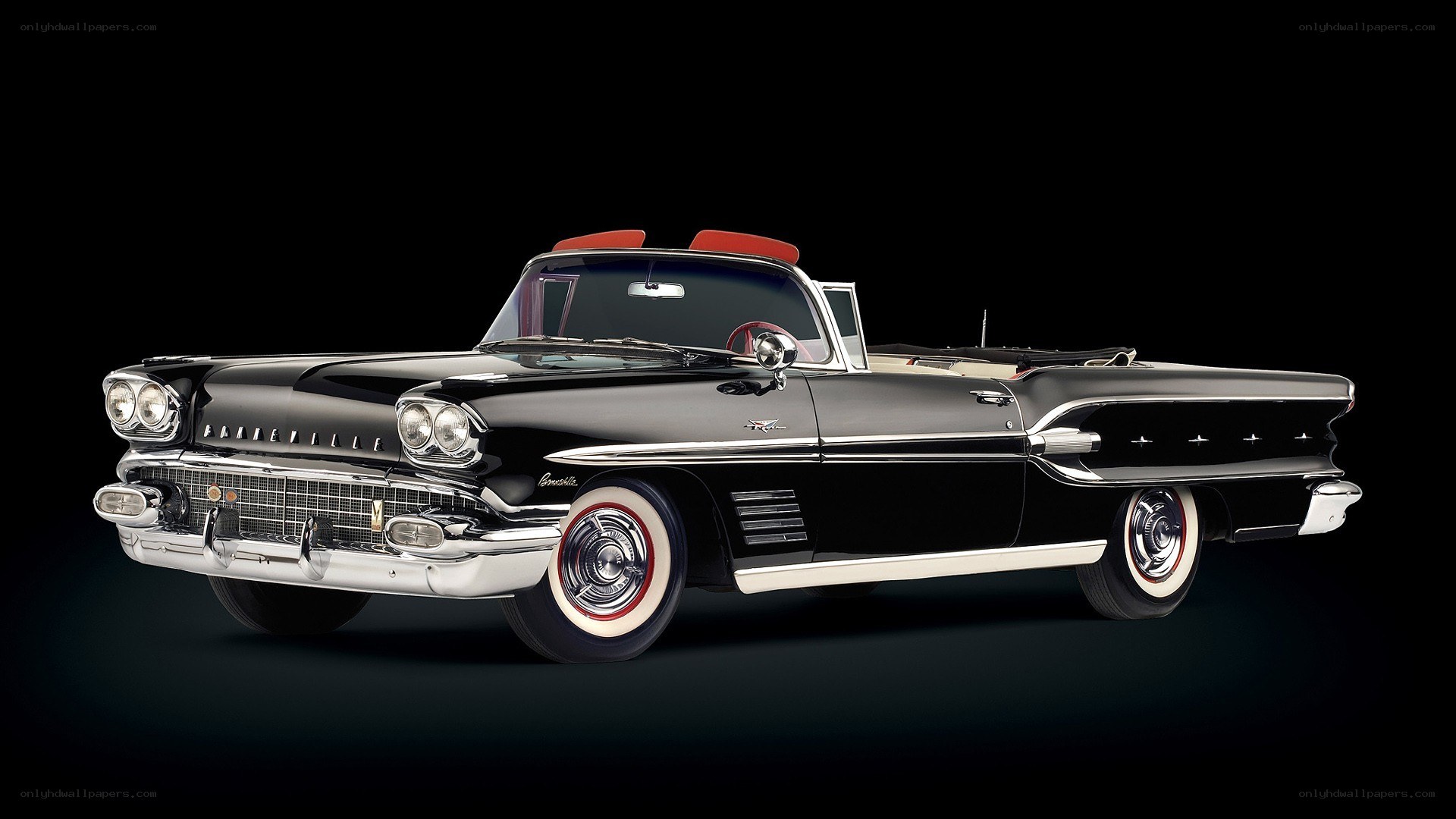 Black classic convertible car