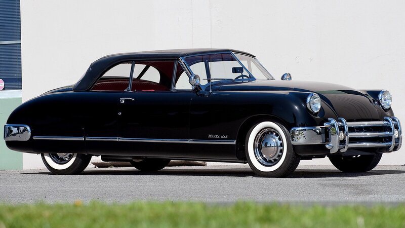 Black classic convertible car