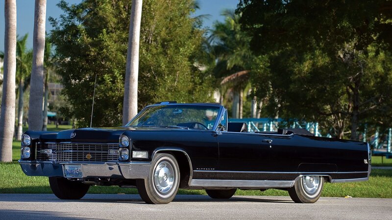 Black classic convertible car