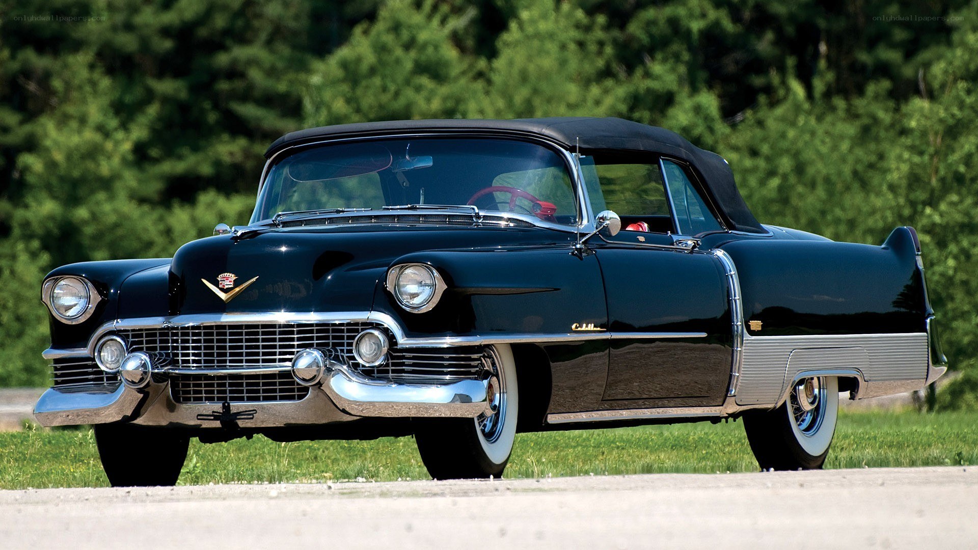 Black classic convertible car