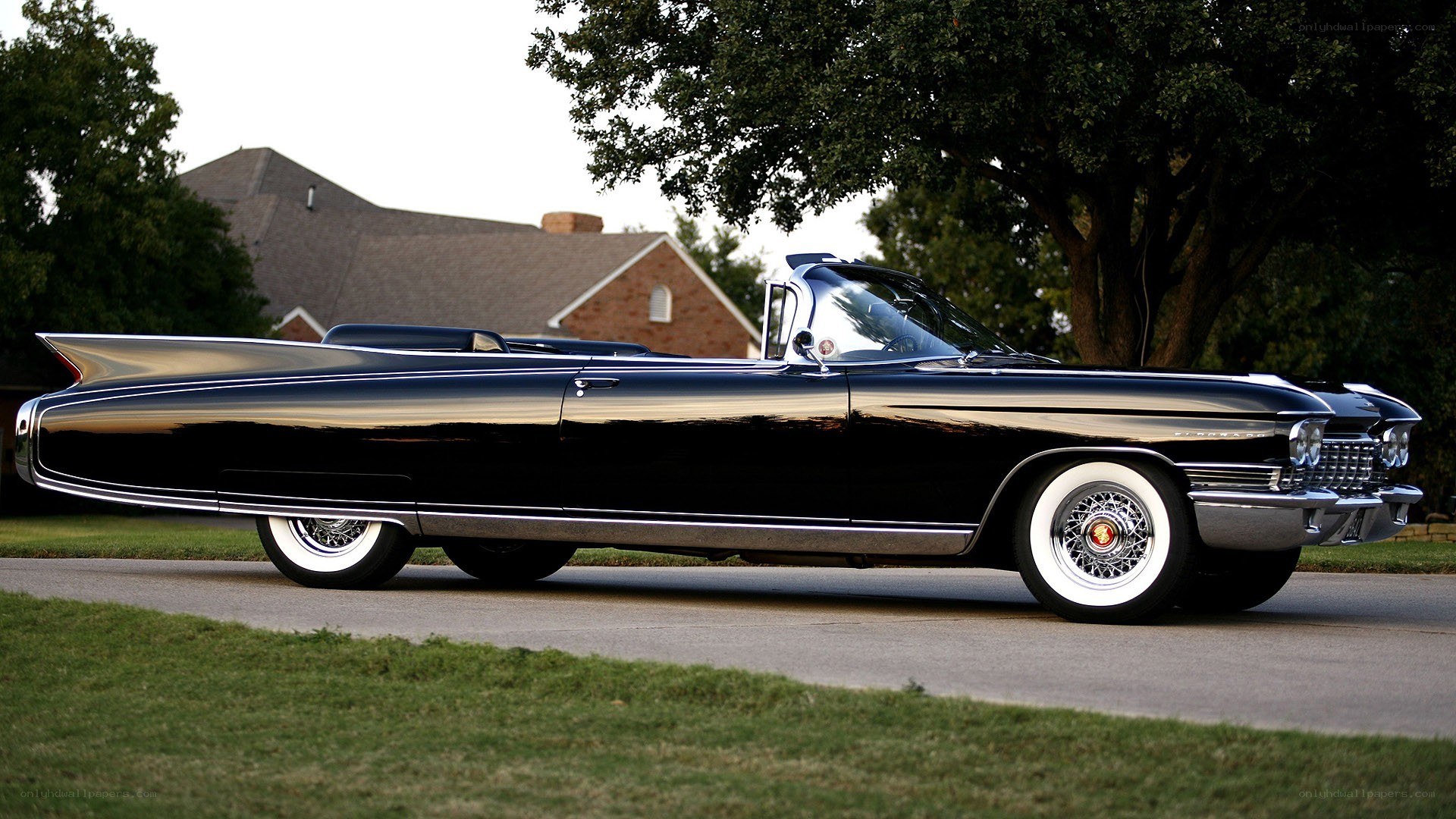 Black classic convertible car