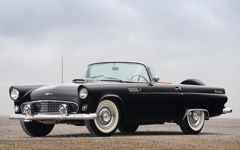 Black classic convertible car
