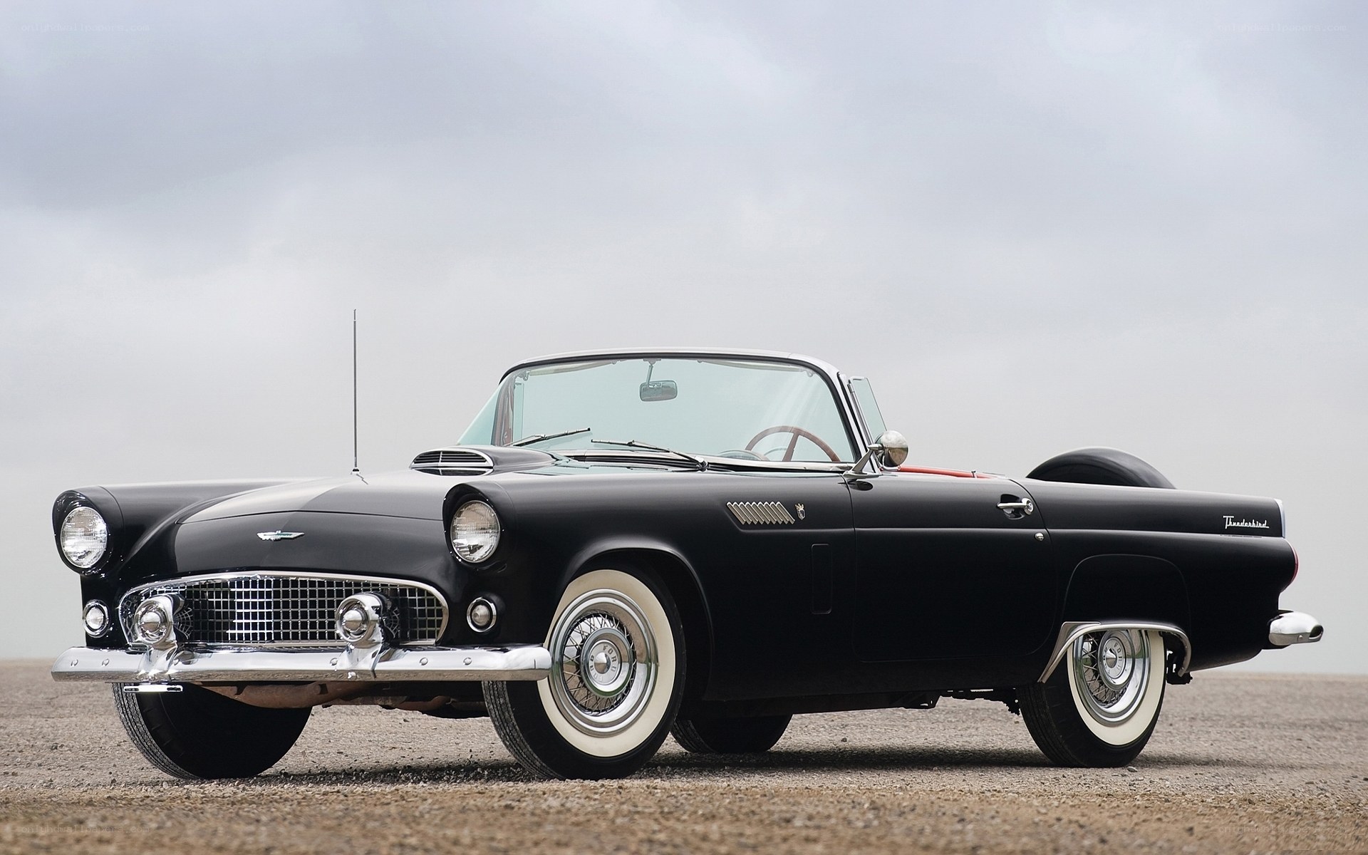 Black classic convertible car