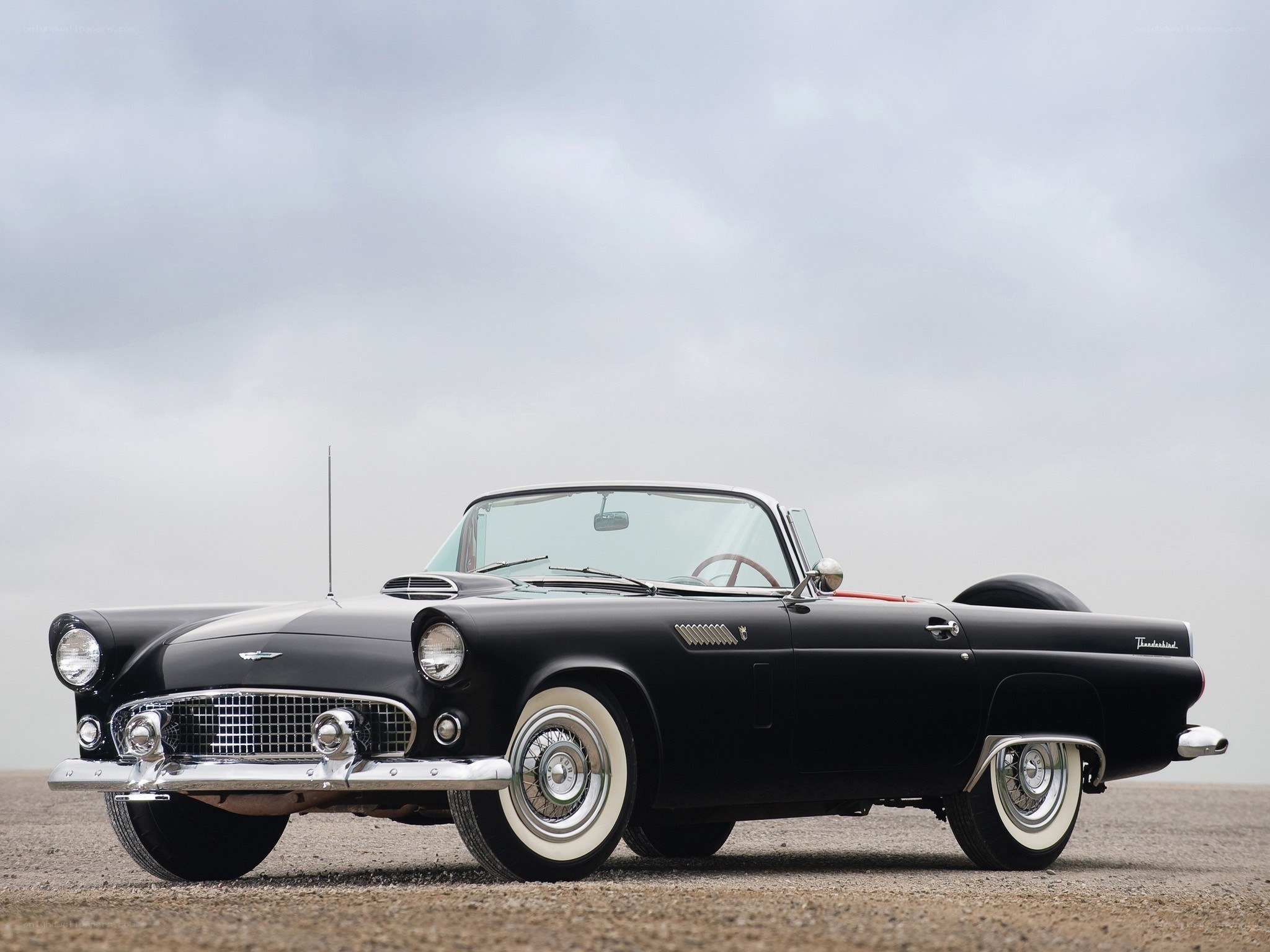 Black classic convertible car