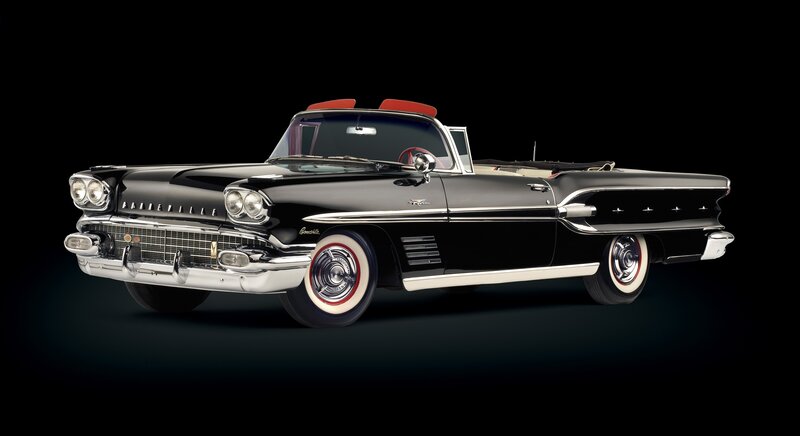 Black classic convertible car