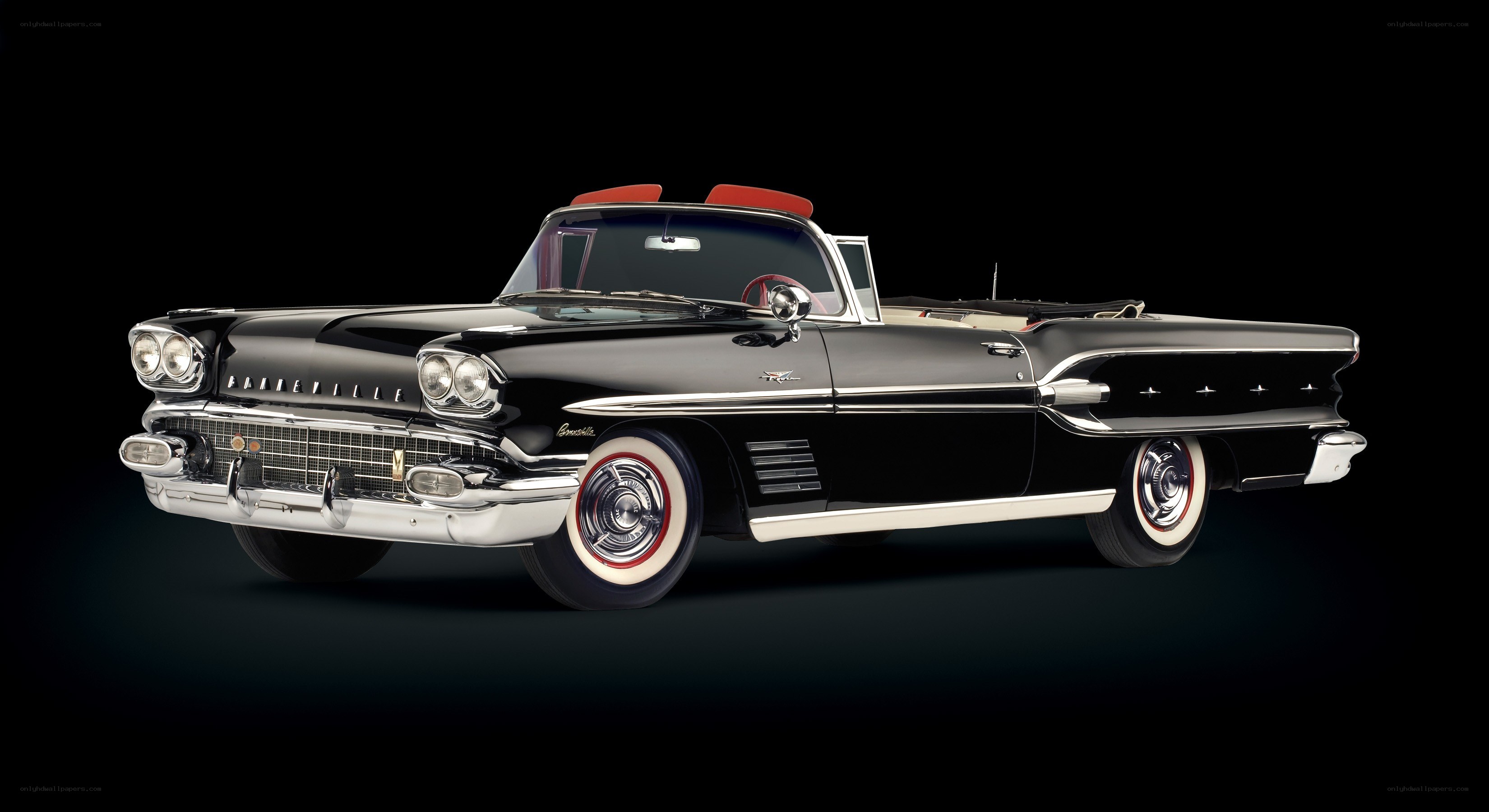 Black classic convertible car