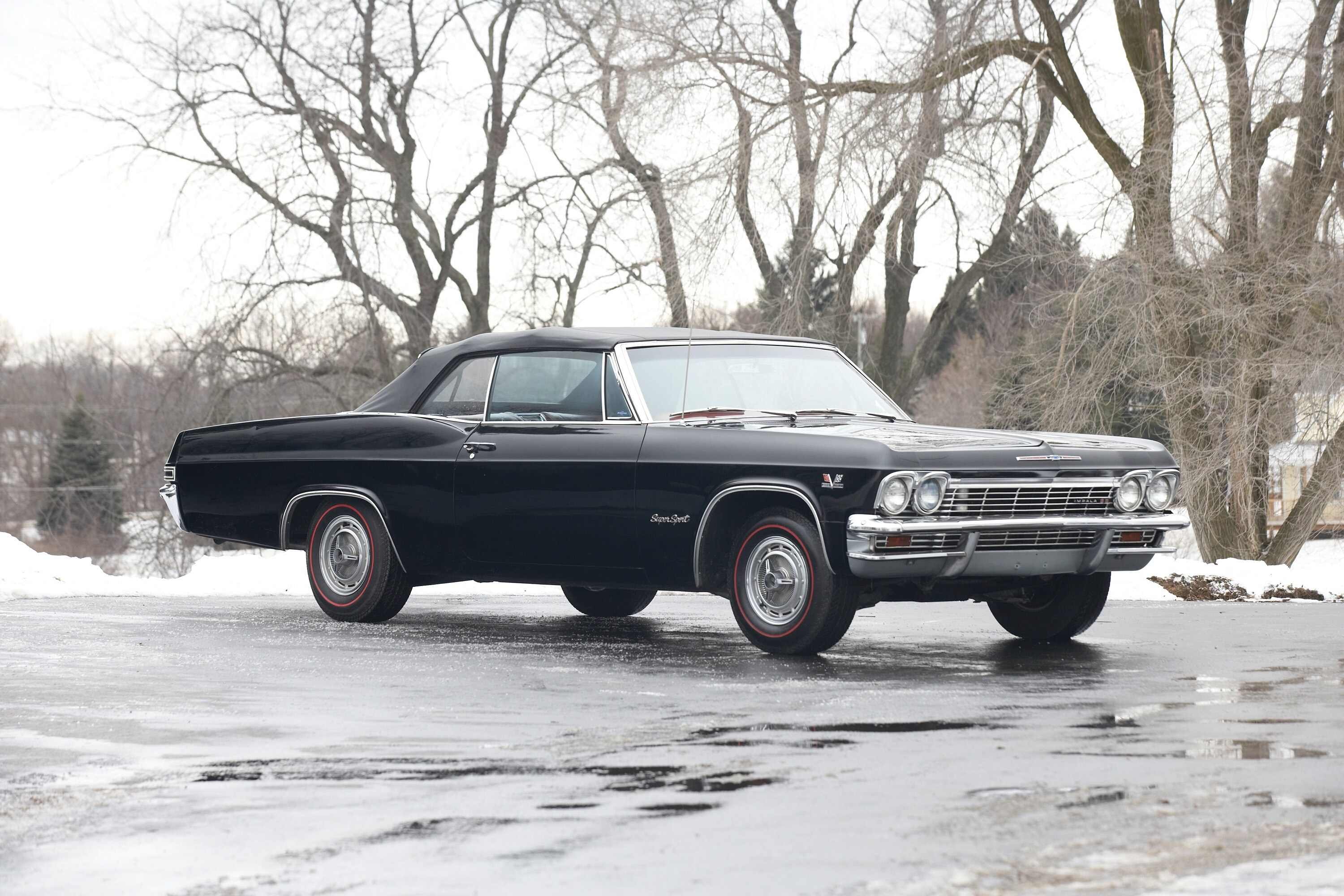 Black classic convertible car