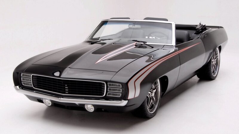 black classic convertible car