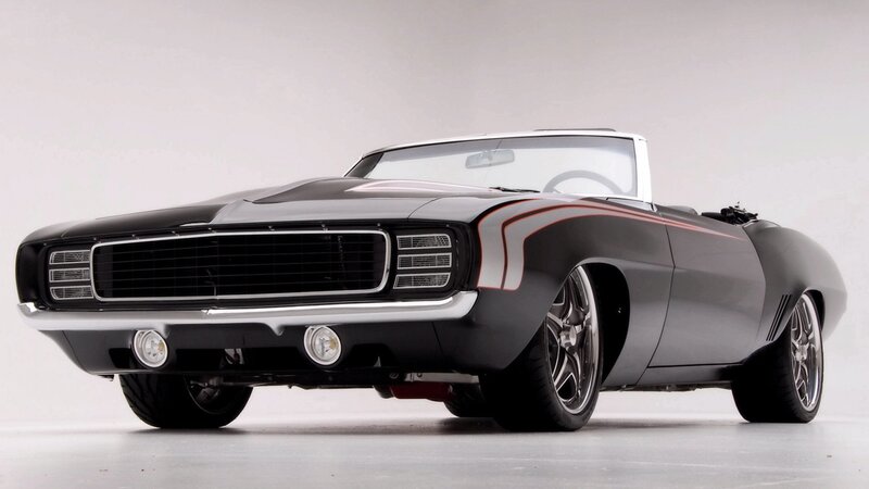 black classic convertible car