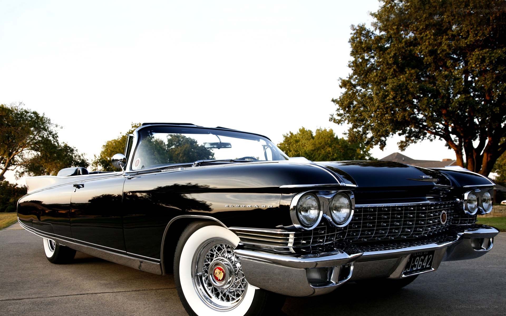 Black classic convertible car