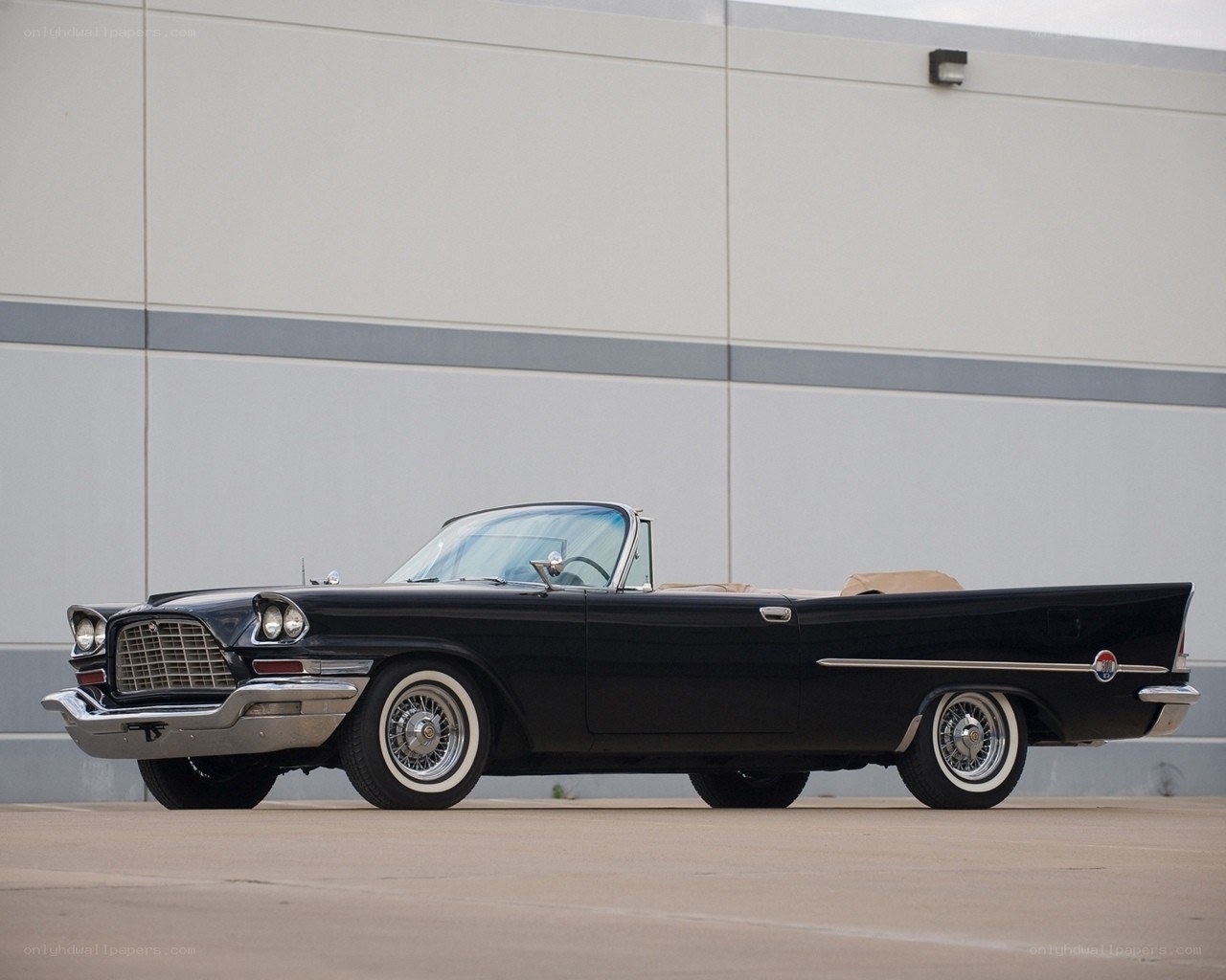 Black classic convertible car