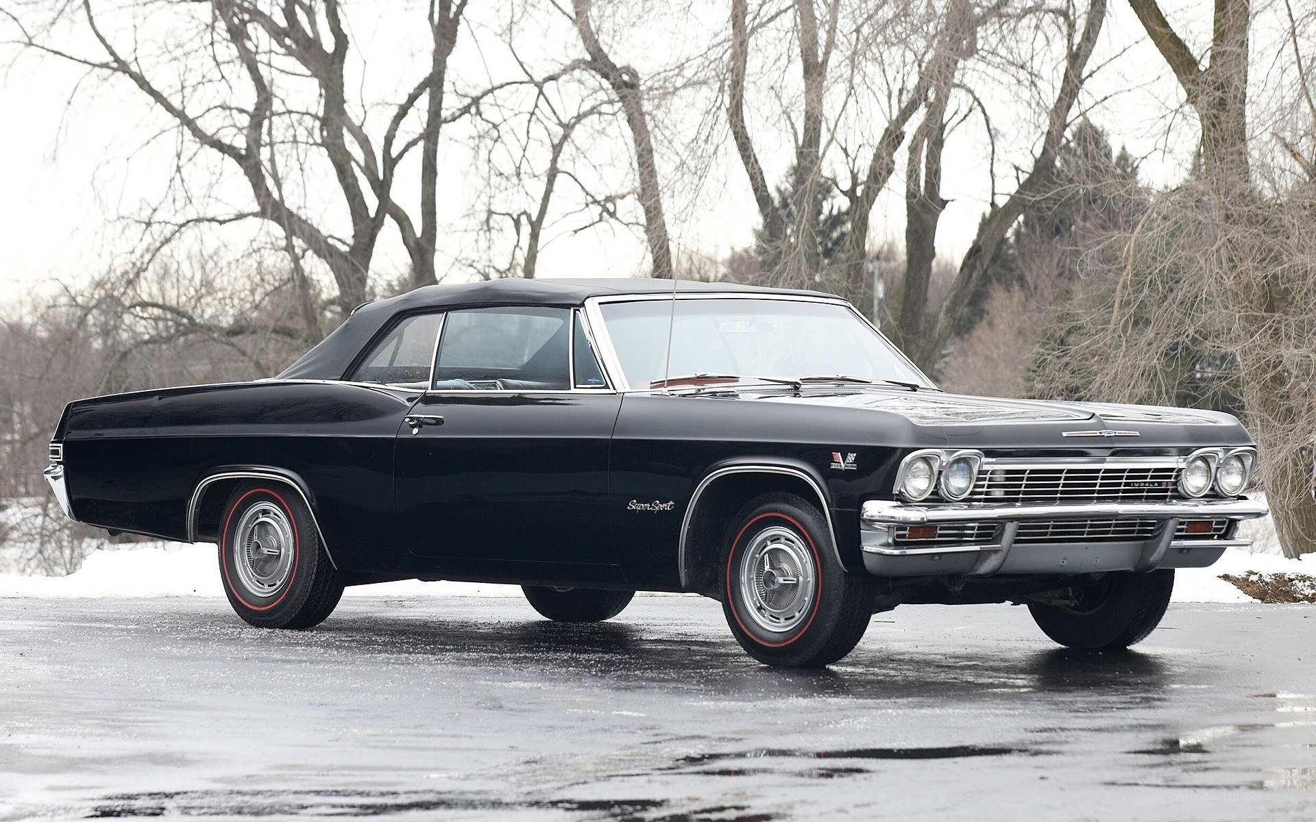 Black classic convertible car