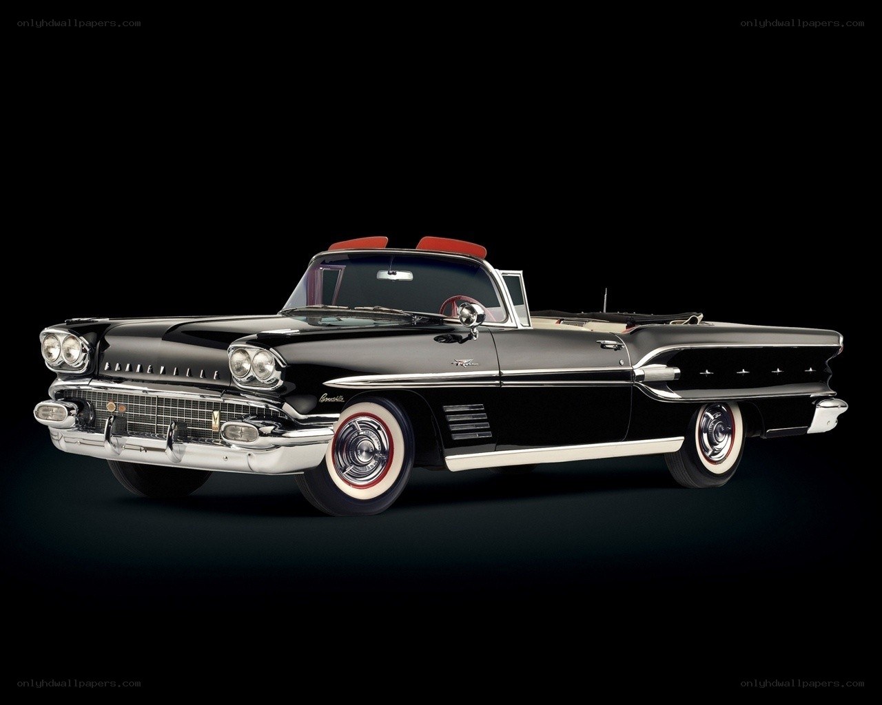 Black classic convertible car