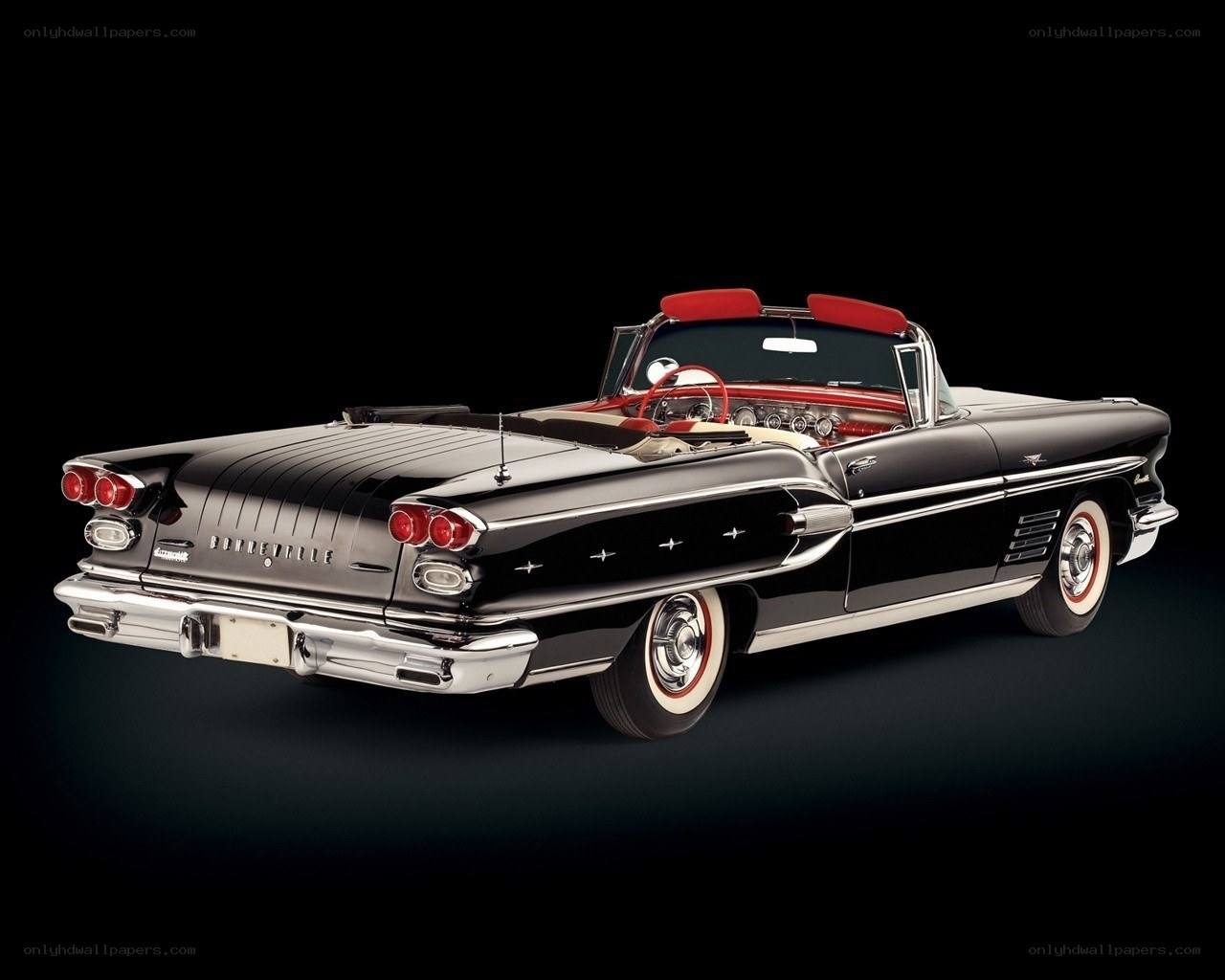 Black classic convertible car