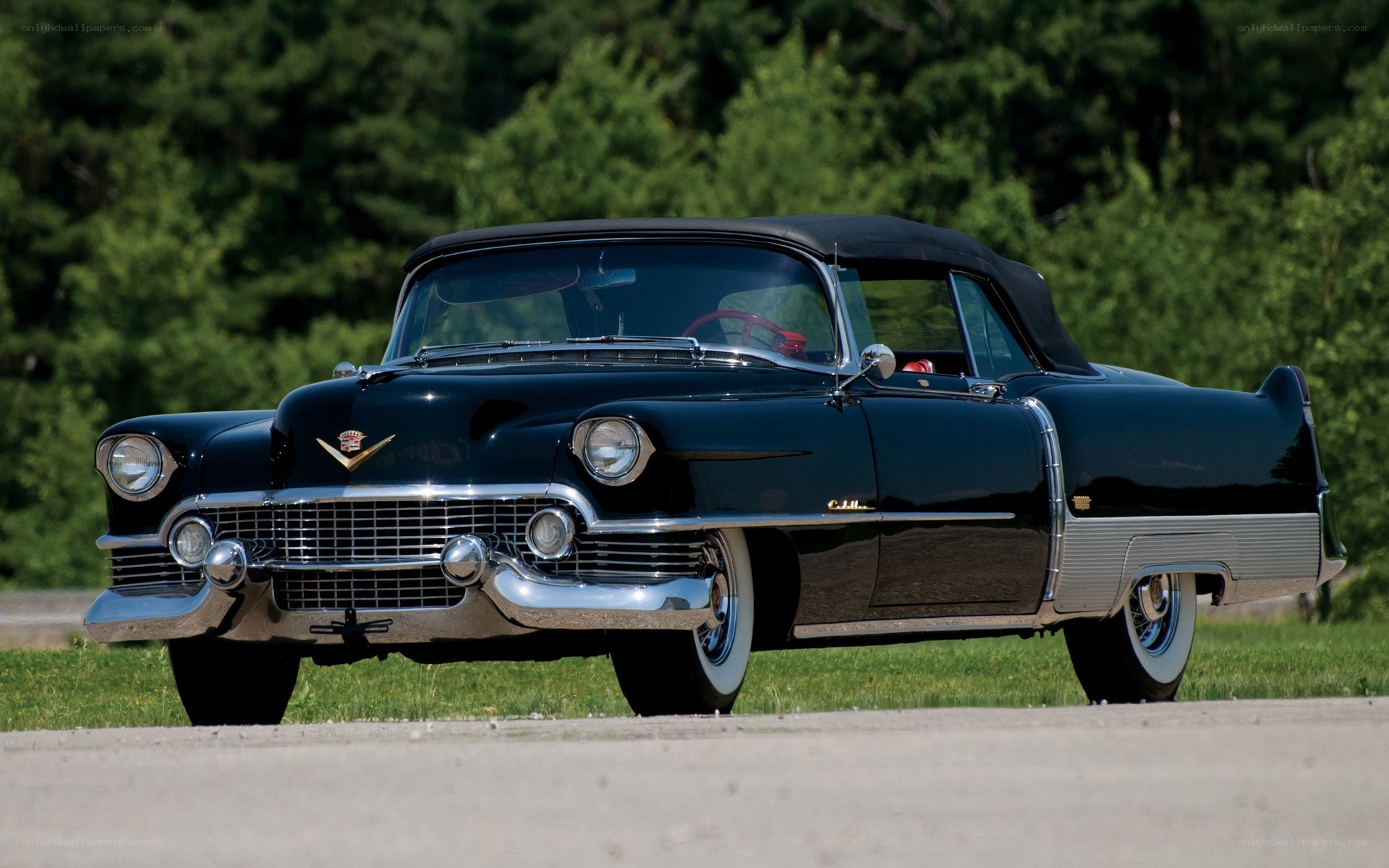 Black classic convertible car