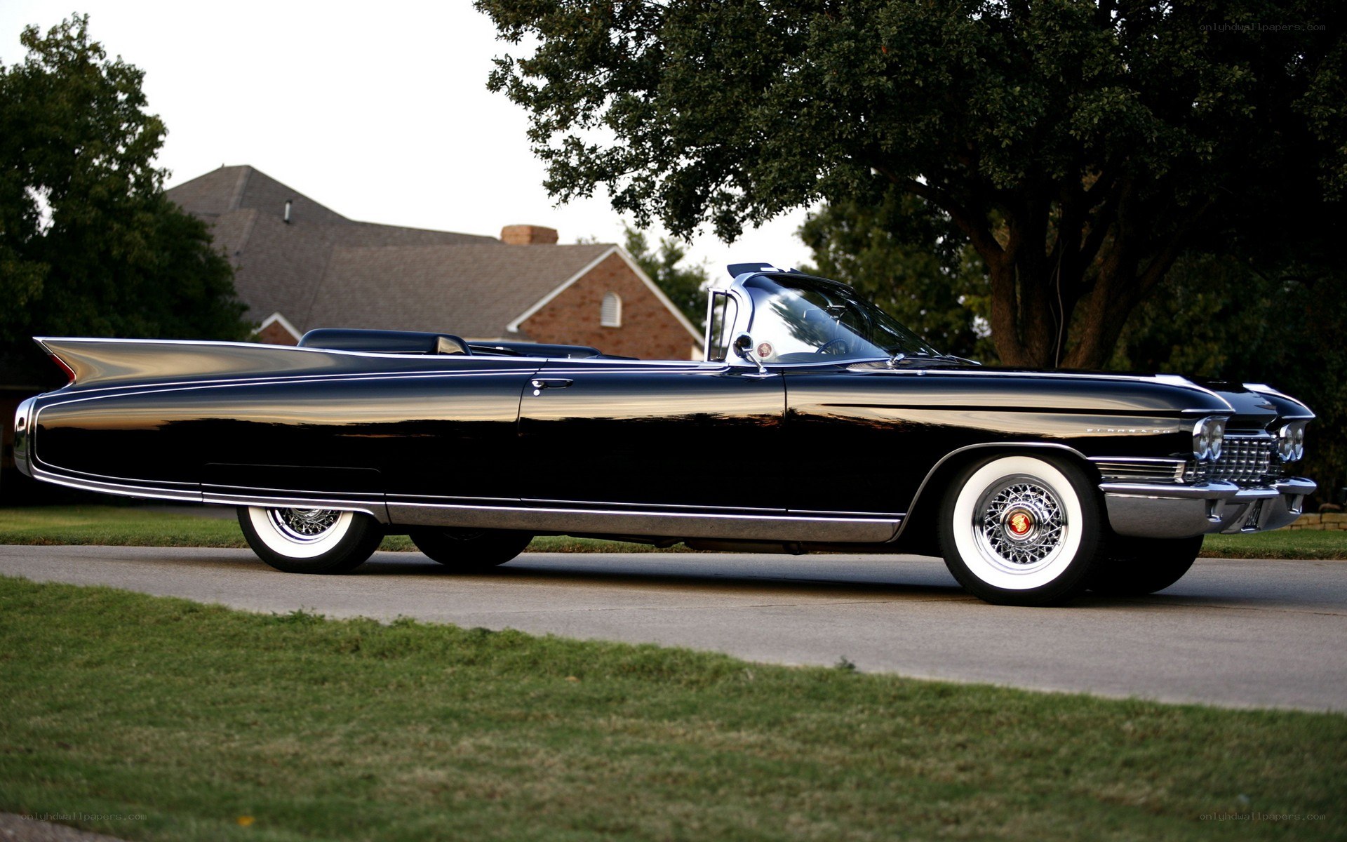 Black classic convertible car