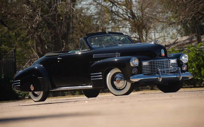 Black classic convertible car