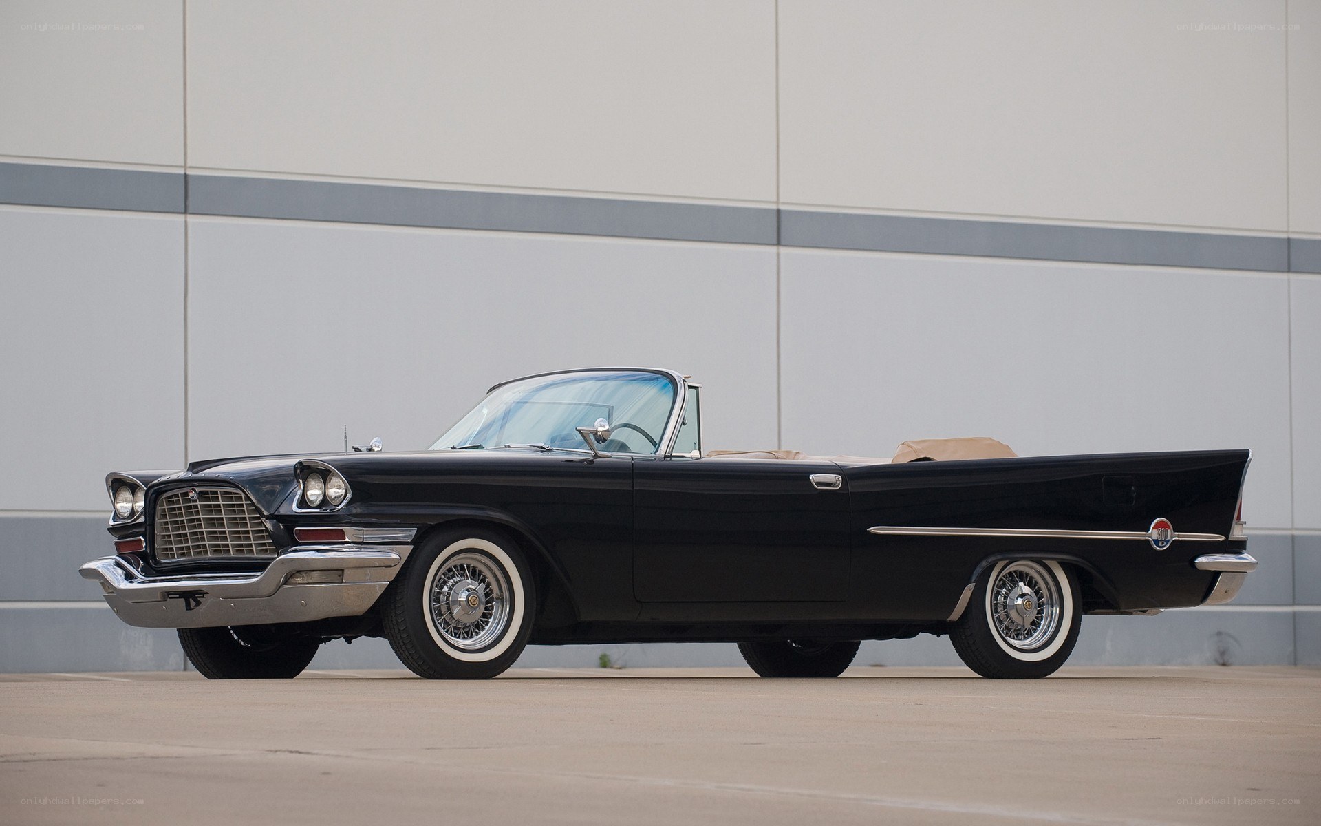 Black classic convertible car