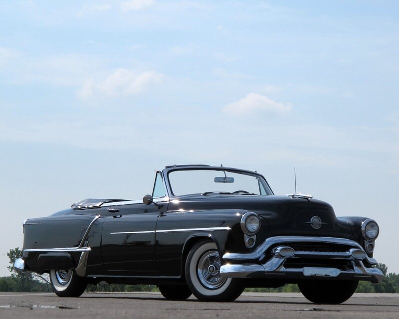 Black classic convertible car