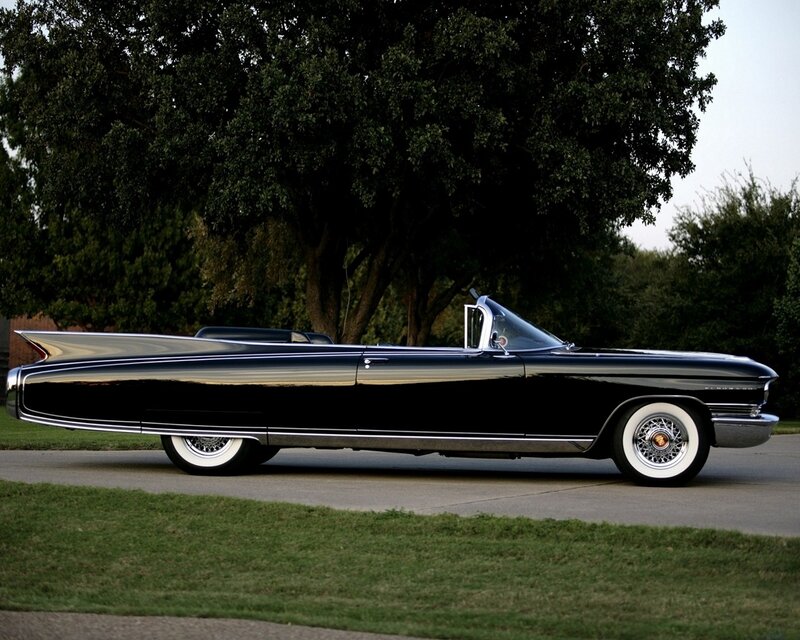 Black classic convertible car