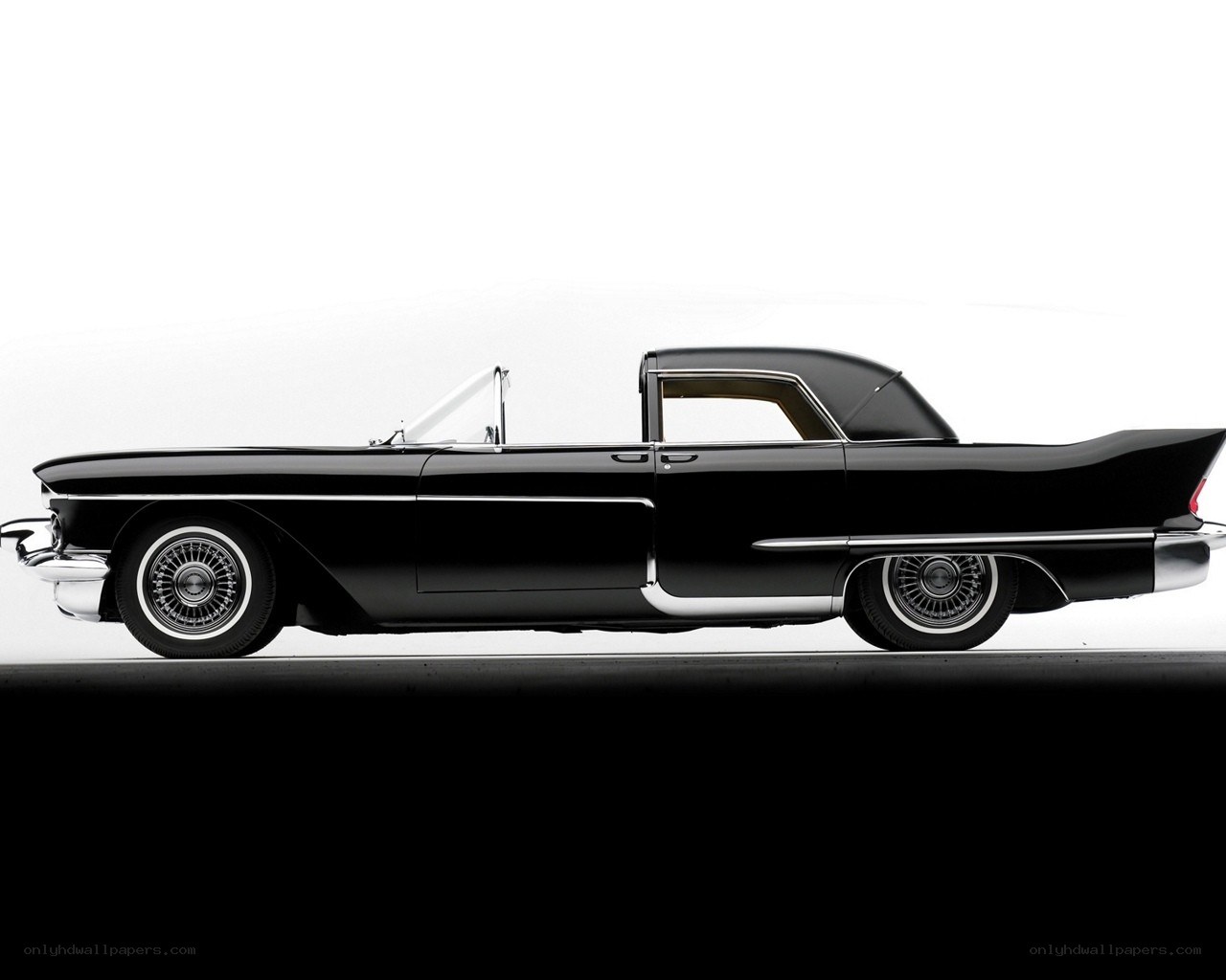 black classic convertible car