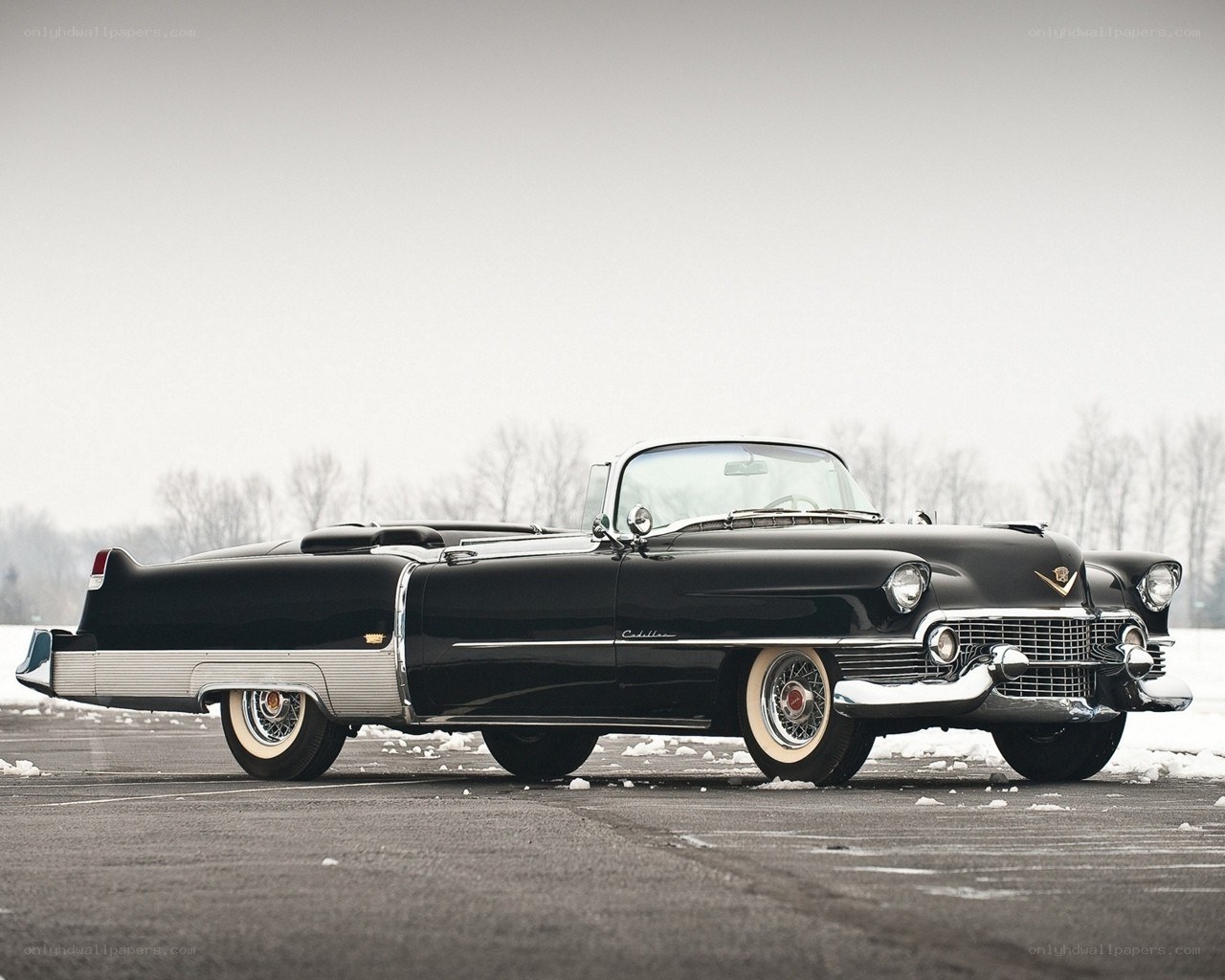 Black classic convertible car