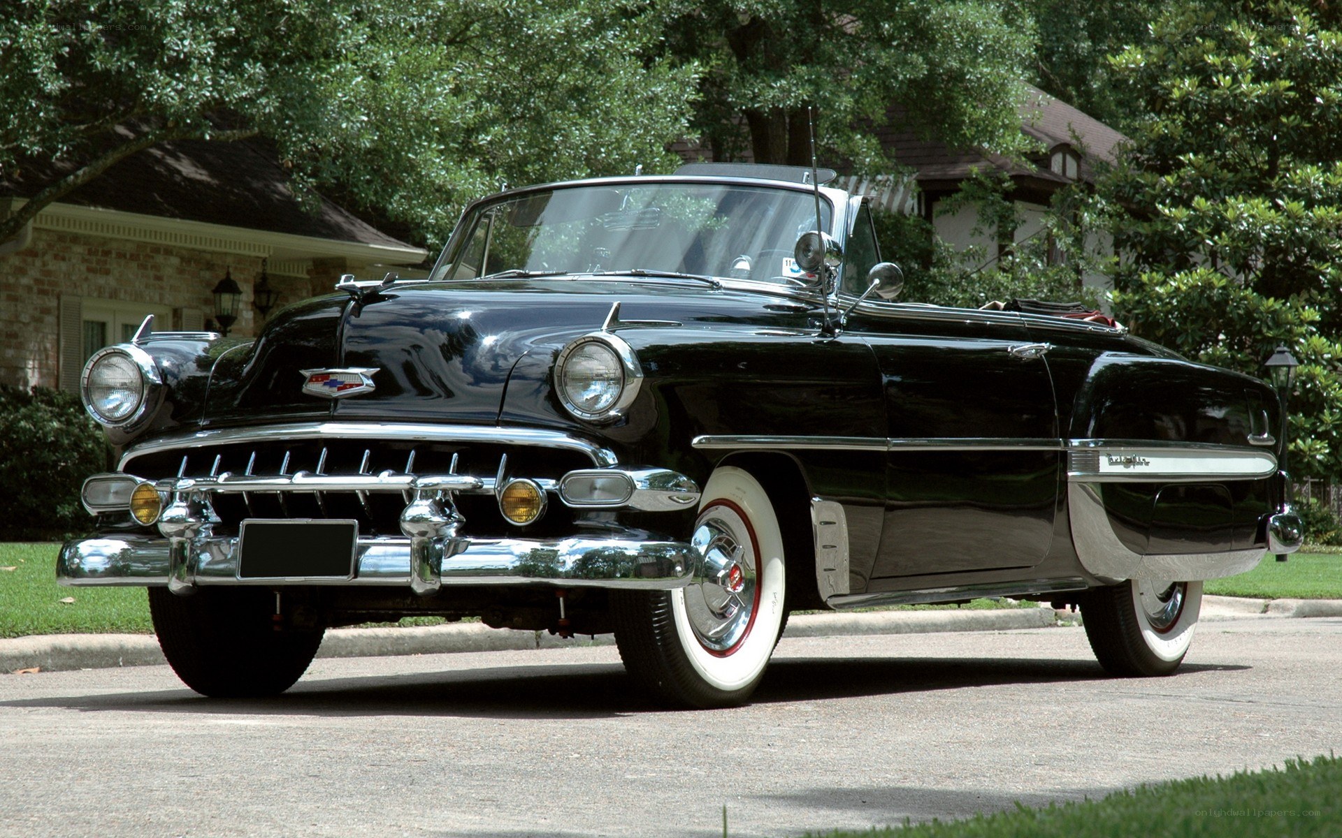 Black classic convertible car