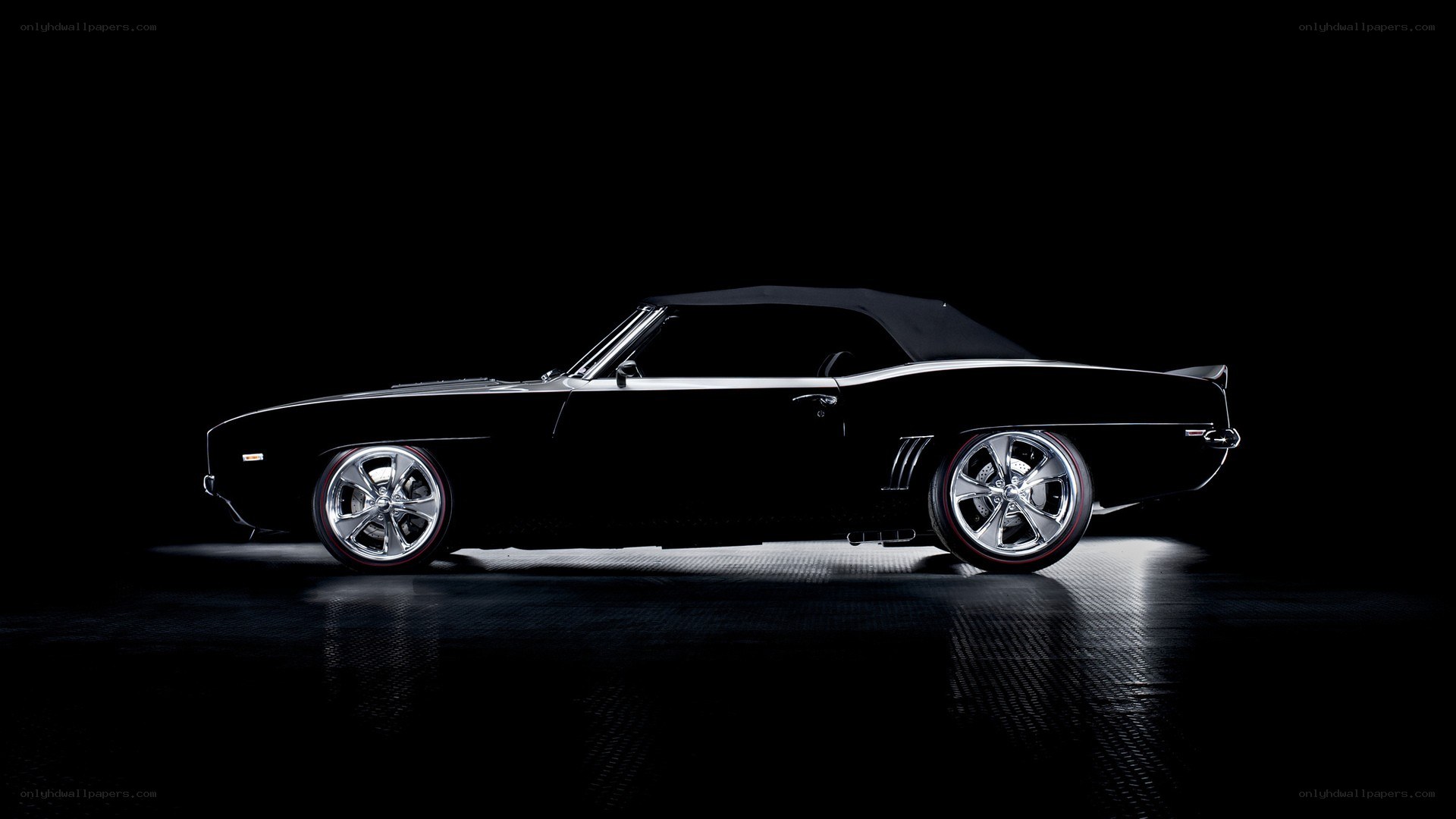black classic convertible car