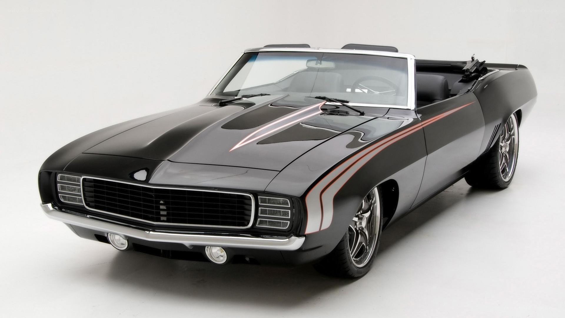 Black classic convertible car