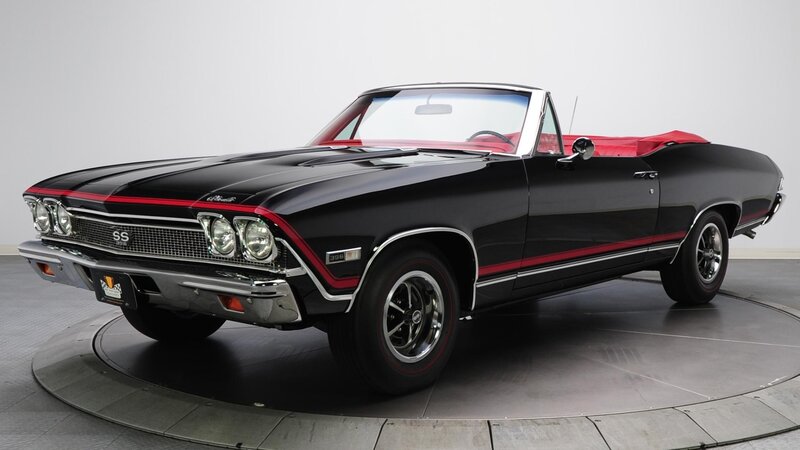 Black classic convertible car