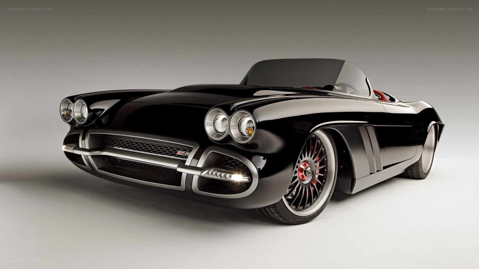 black classic convertible car