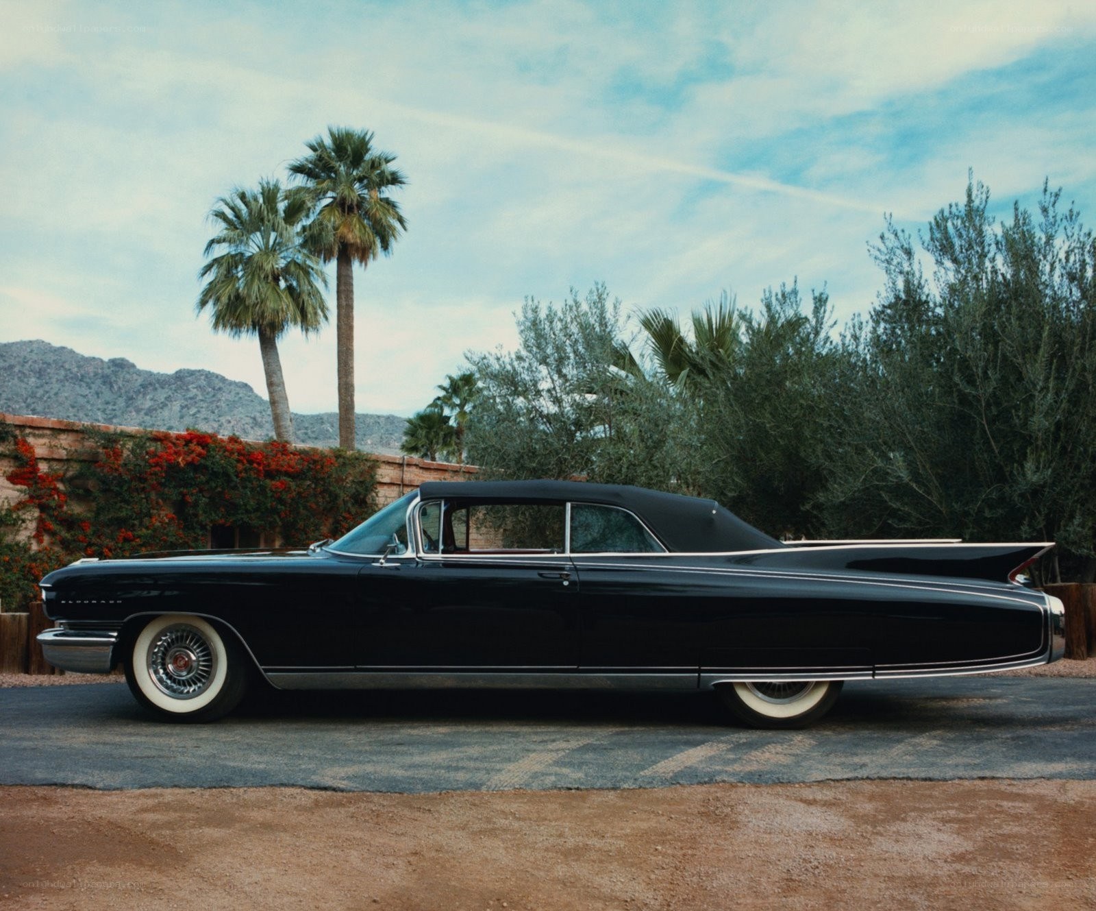 Black classic convertible car