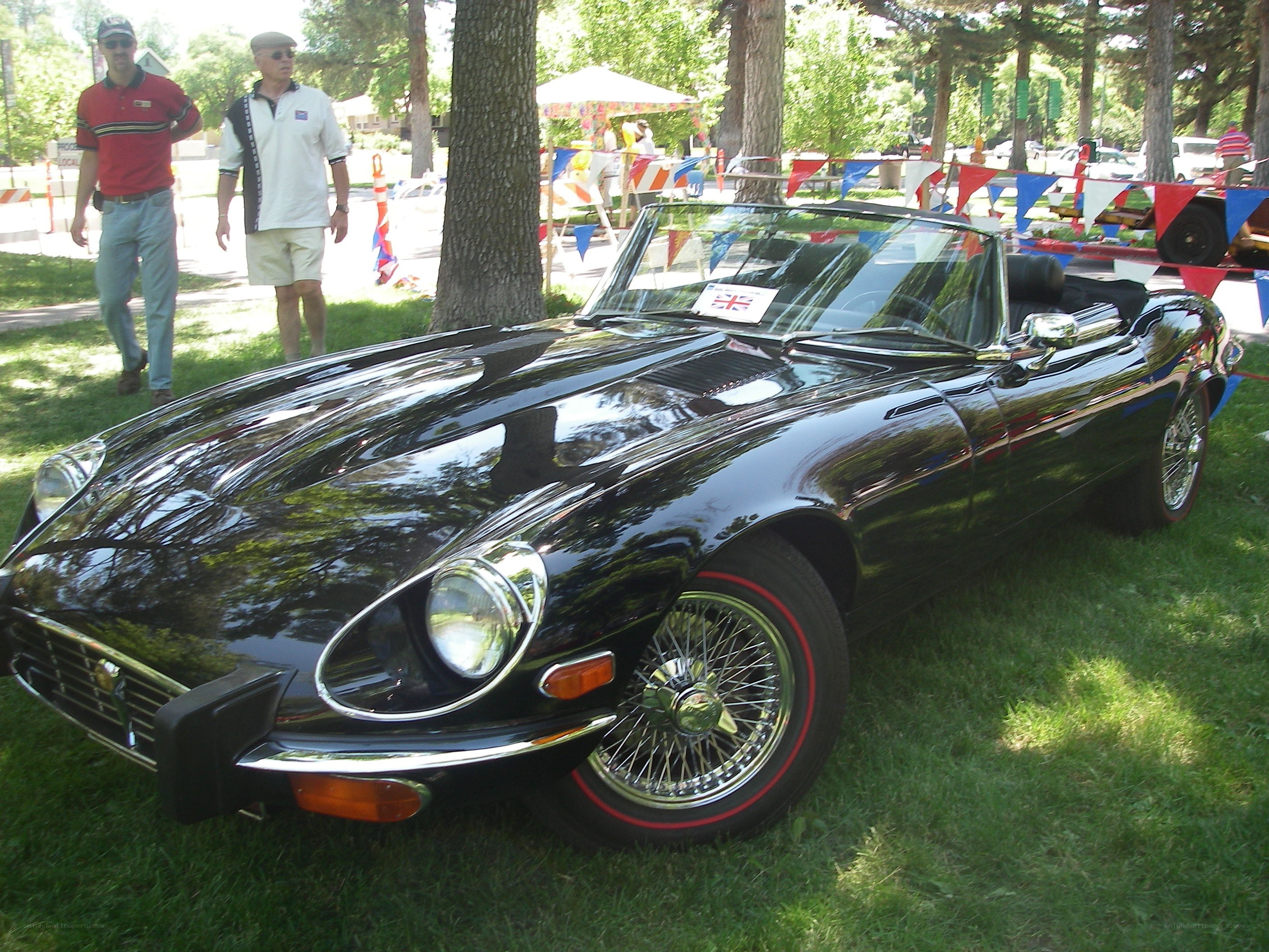 Black classic convertible car