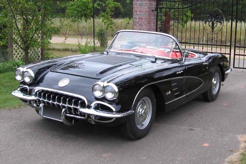 Black Classic Convertible Car — Classic, Calm