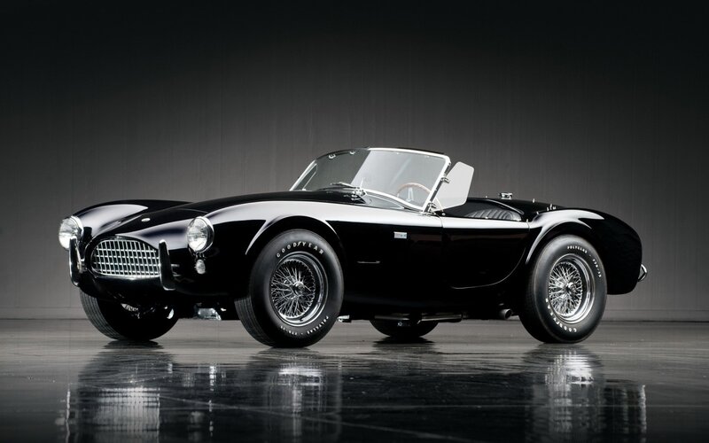 Black Classic Convertible Car — Dramatic