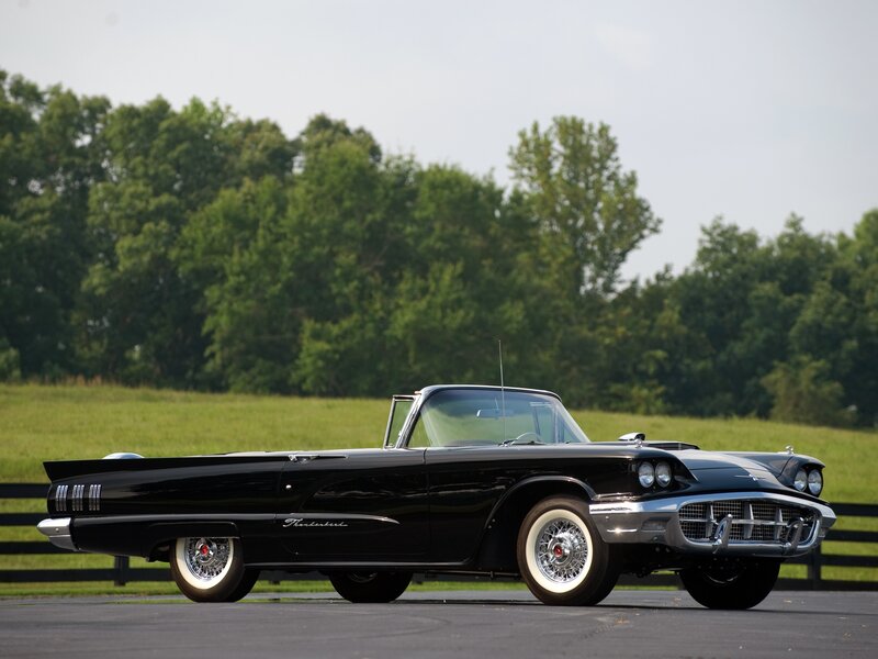 Black Classic Convertible — Serene, Afternoon