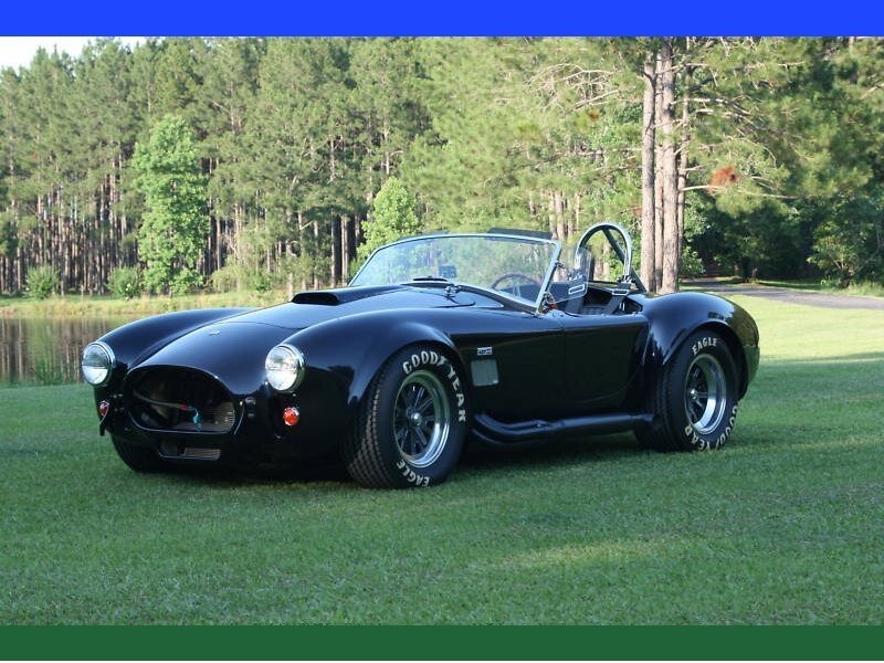 Black classic convertible sports car