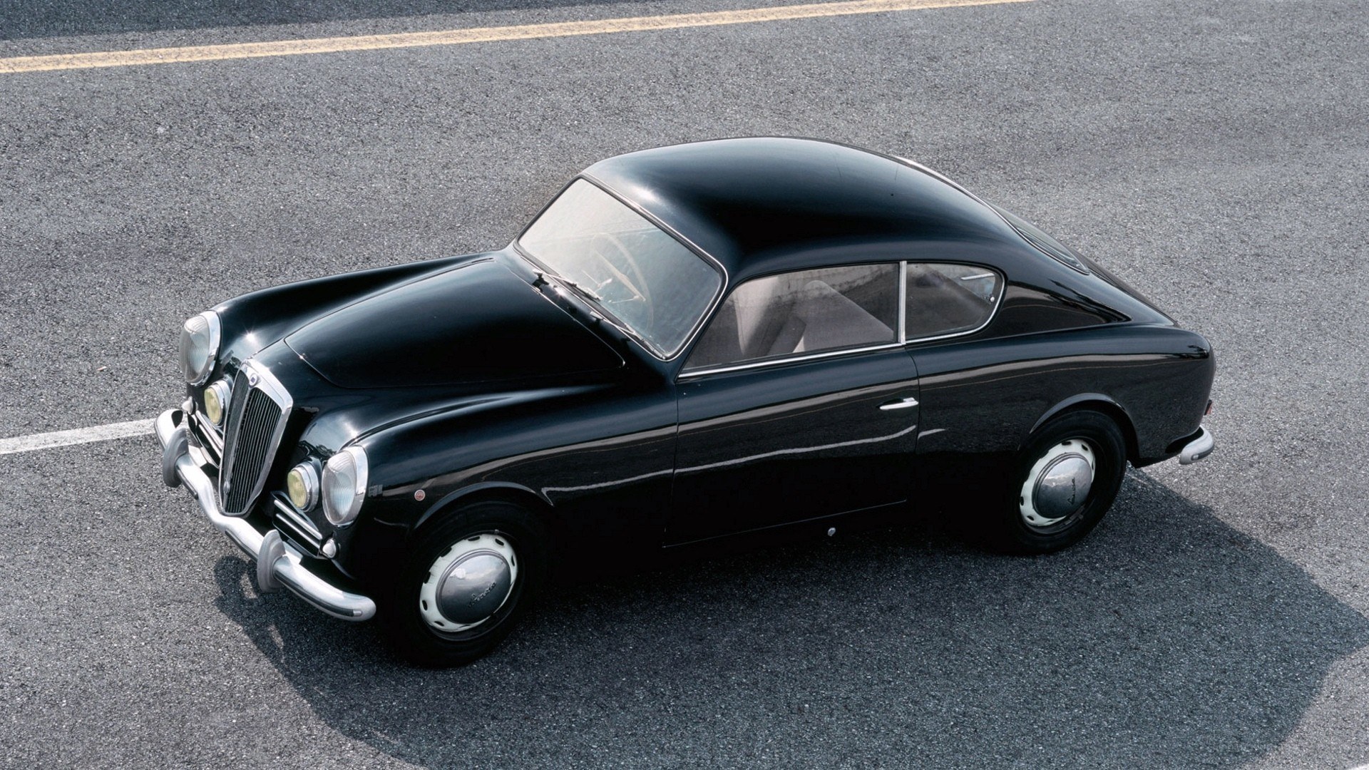 Black classic coupe car