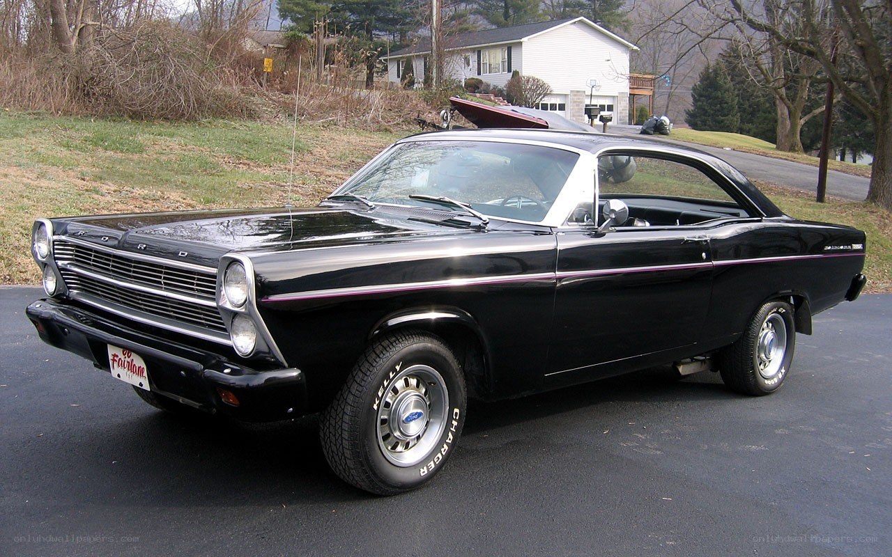 Black classic Ford Fairlane